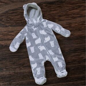 Carter's Gray Bear Print One Piece